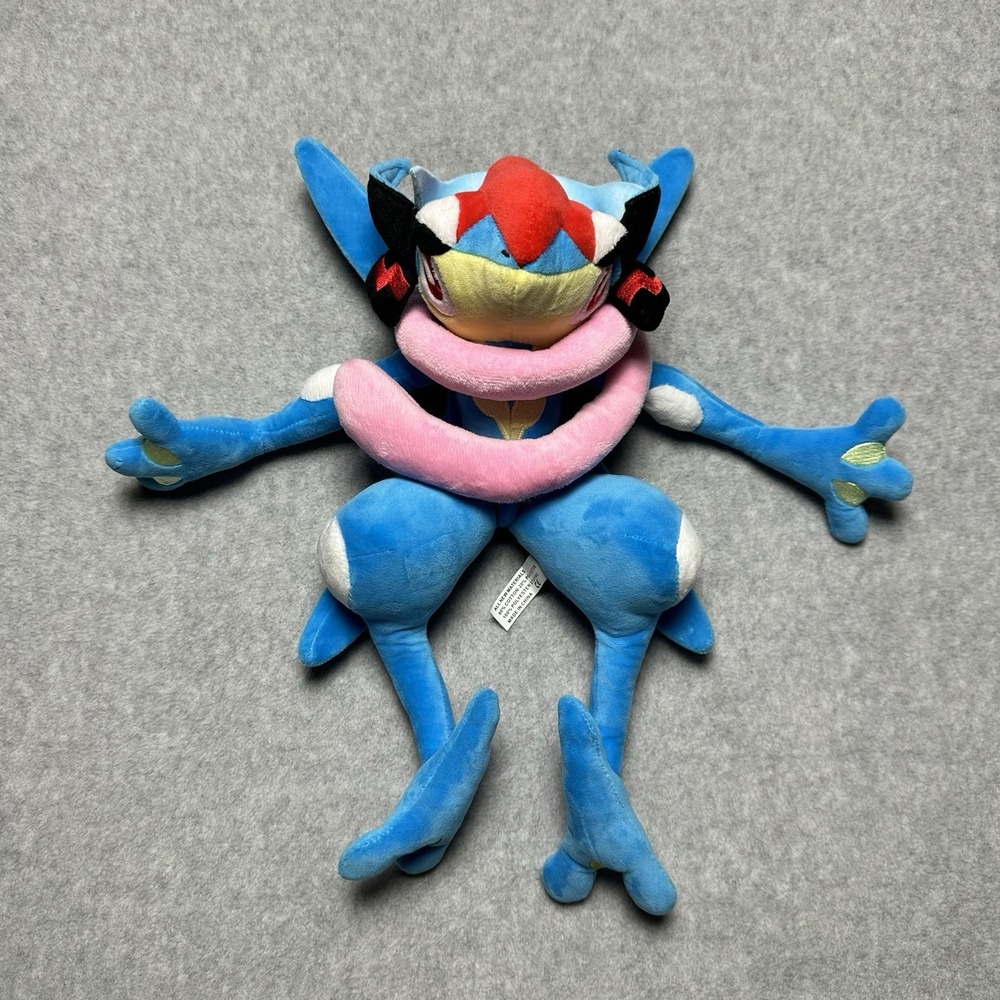 Ash's Greninja Plush Pokemon 12" RARE
